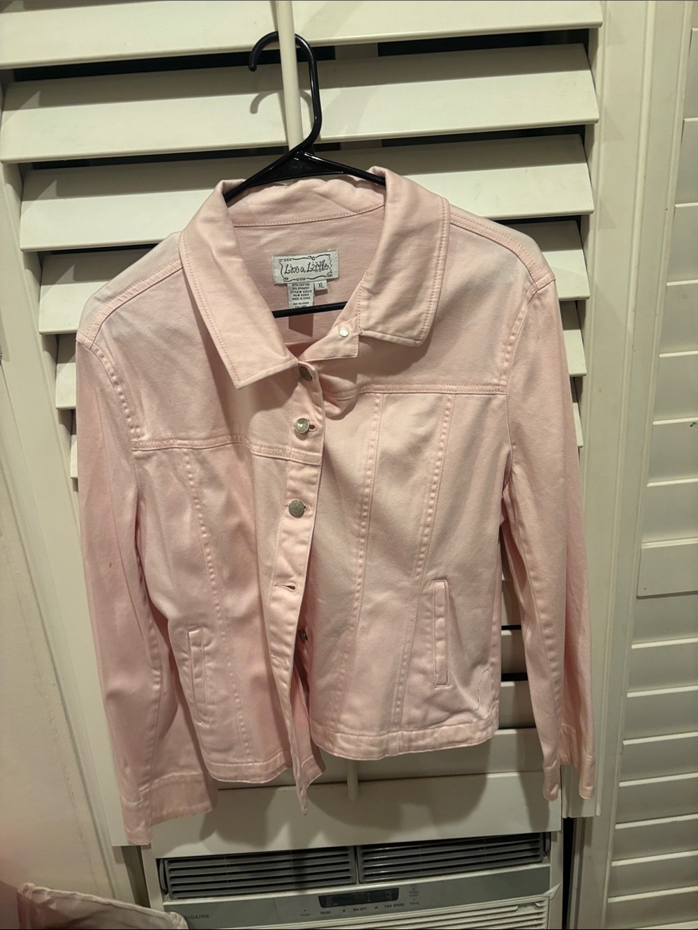 Live a Little Blush Pink Denim Jacket